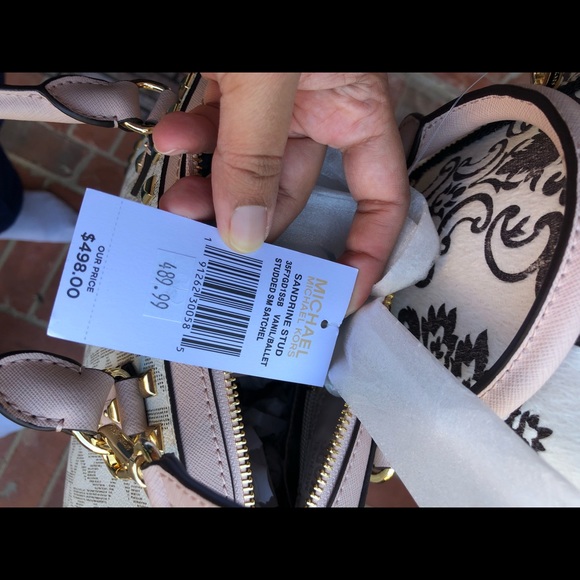 Michael kors Small sandrine studded satchel bag - Picture 7 of 8